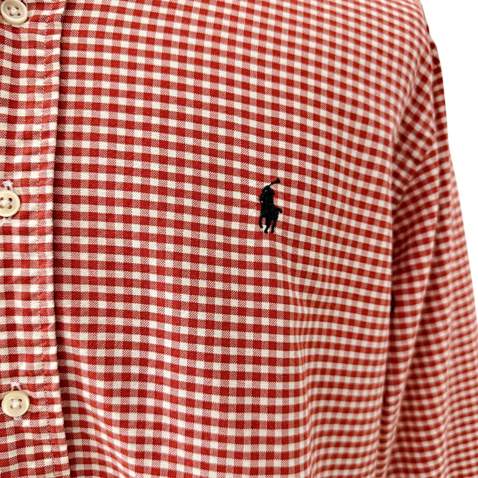 Ralph Lauren Ralph Lauren Red Check Gingham L/S Button Down Classic Shirt Size US XL / EU 56 / 4 - 3 Thumbnail