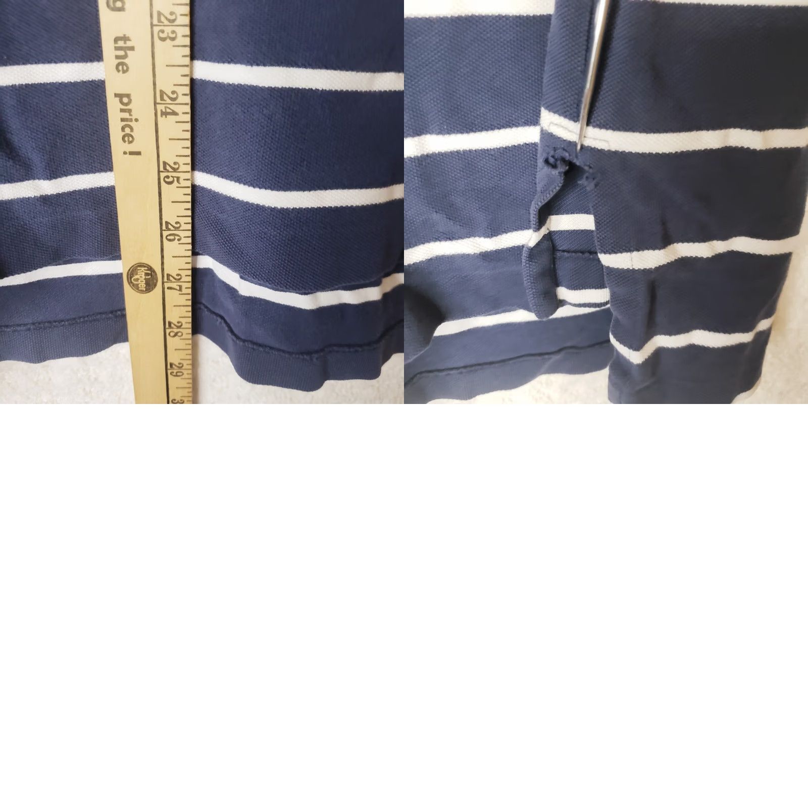 Polo Ralph Lauren Polo Ralph Lauren Polo Shirt Men L Navy Blue Striped Yellow Pony Logo Custom Fit Short Sleeve Embroidered 100% Cotton Golf Classic Preppy Size US L / EU 52-54 / 3 - 9 Thumbnail