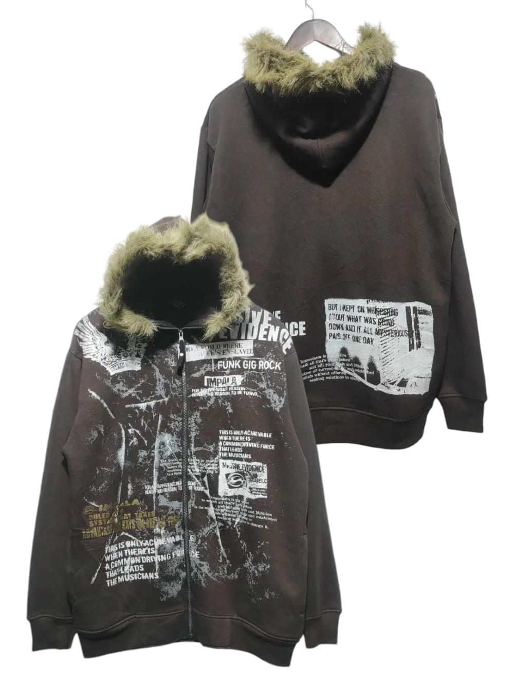 If Six Was Nine Impala Fur Zip Up Hoodie Poem if six was nine style Size US L / EU 52-54 / 3 - 1 Thumbnail