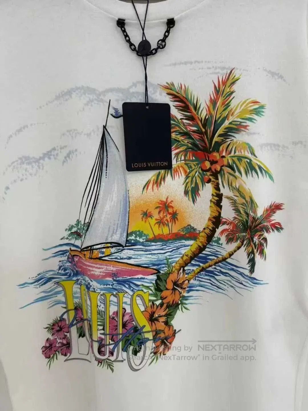 Louis Vuitton louis vuitton summer logo short sleeve tee. Size L / US 10 / IT 46 - 2 Thumbnail