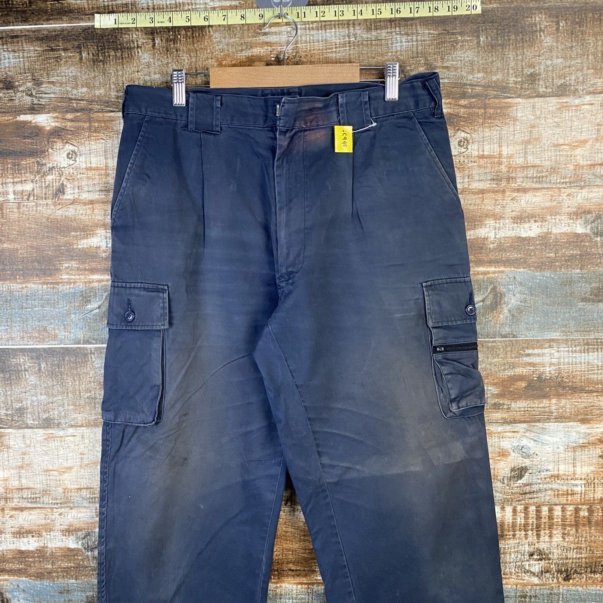 Japanese Brand DL Japanese Brand Blue Cargo Multipocket Pants #C945 Size US 32 / EU 48 - 4 Thumbnail