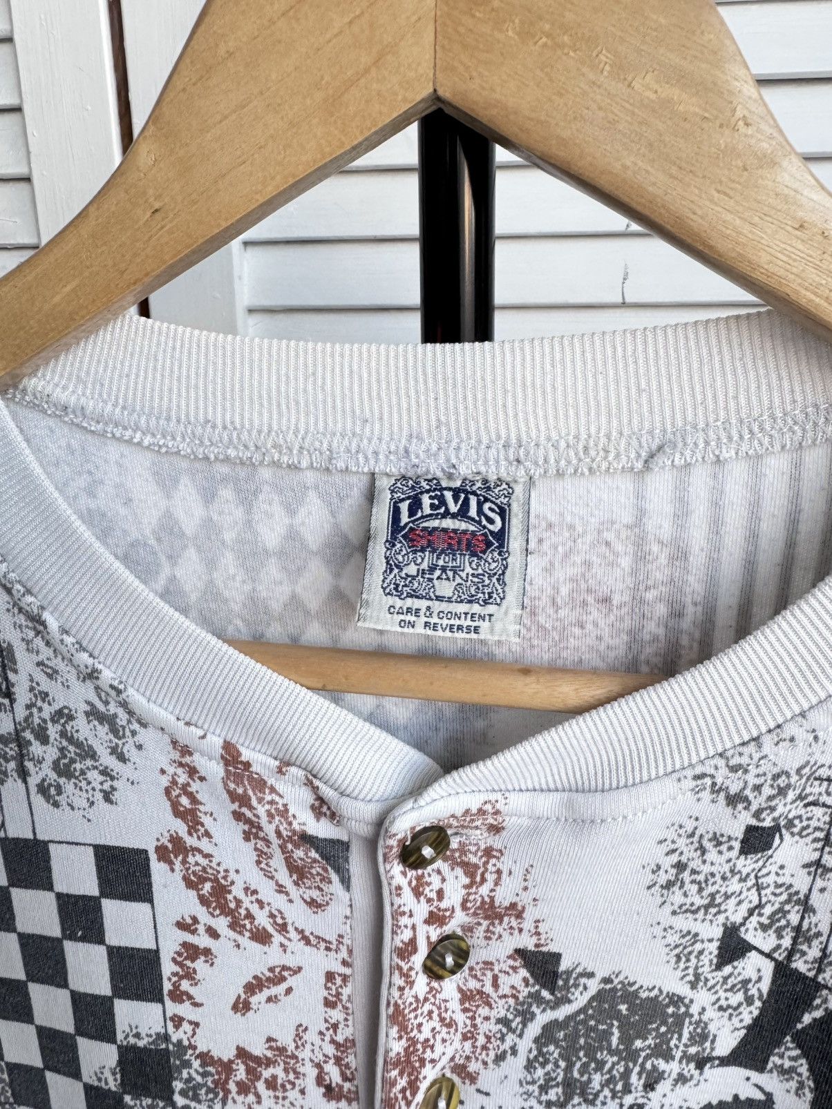 Levi's Vintage Clothing Vintage 90’s Levi’s 501 All Over Print Button Up Shirt USA Size US M / EU 48-50 / 2 - 8 Thumbnail