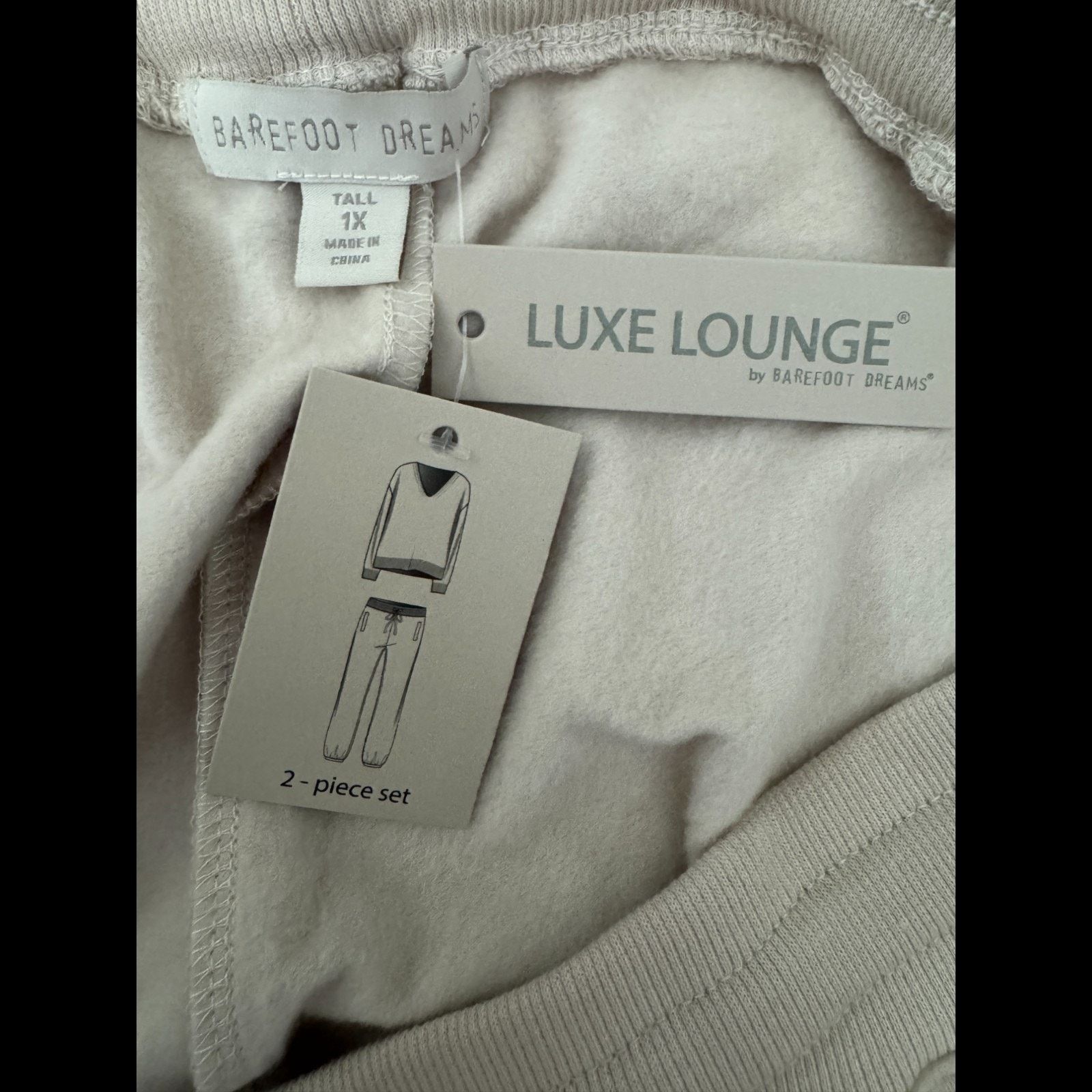 Other Barefoot Dreams Lite Pullover Straight Leg Pant Sand Dune1XT Size 29" - 16 Thumbnail