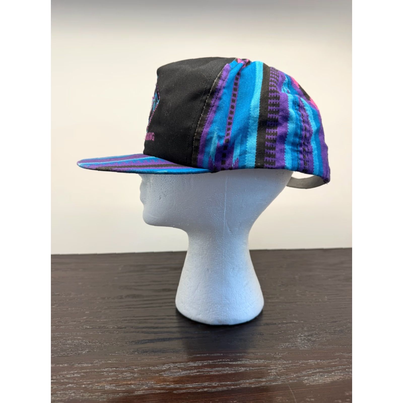 Vintage VINTAGE Impressions Men's Blue Aztec Athletic Hat Cap One Size Adjustable Strapback USA Size ONE SIZE - 5 Thumbnail
