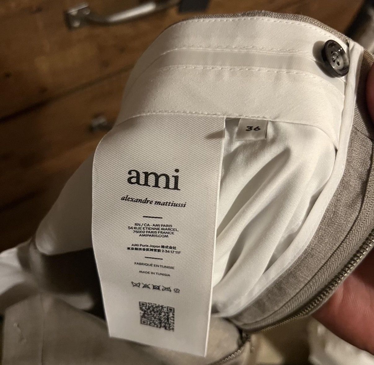 AMI Ami Paris Wool Pant Size US 30 / EU 46 - 3 Thumbnail