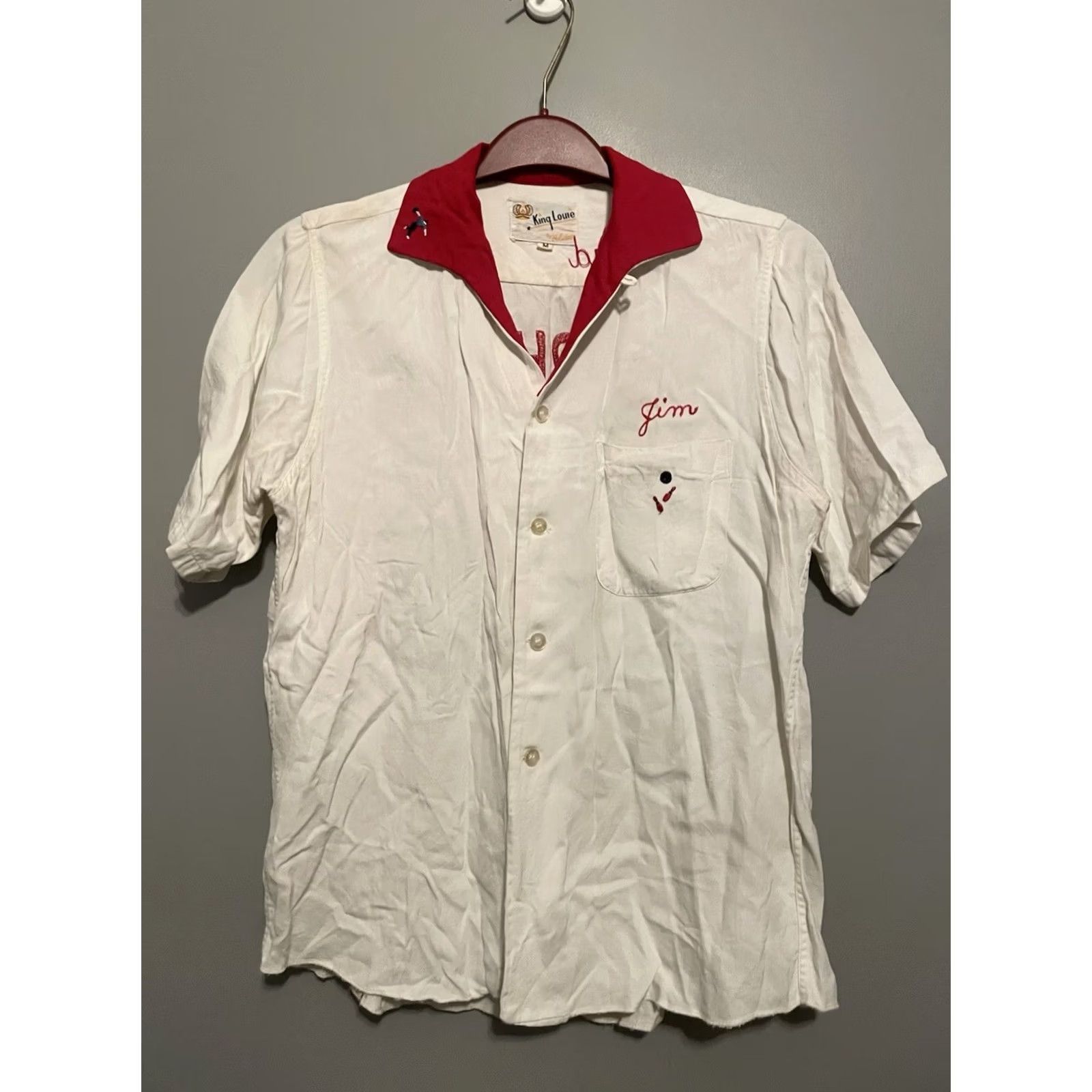 Vintage VINTAGE King Louie Bowling Shirt Mens M White 60s 70s Rockabilly Polycotton Humphries Motorsales A508 Size US M / EU 48-50 / 2 - 3 Thumbnail