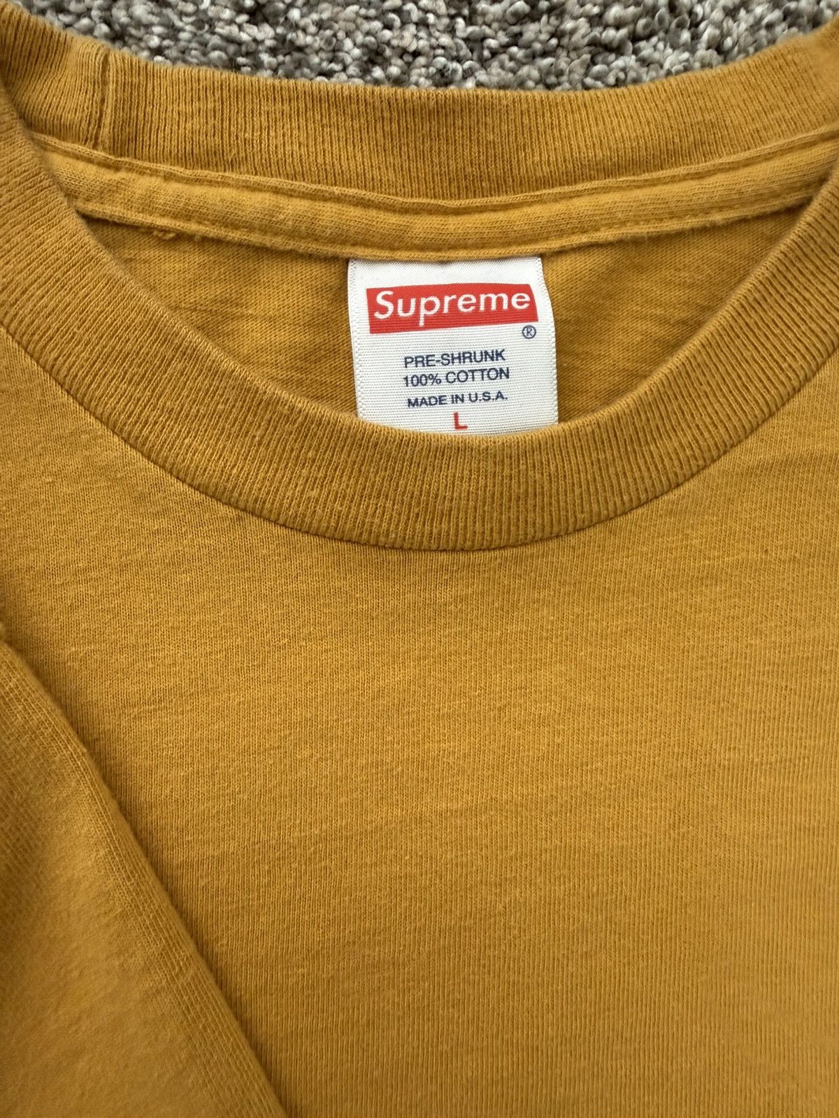Supreme SS16 Supreme x Anti Hero Eagle Pocket Tee Mustard Size US L / EU 52-54 / 3 - 3 Thumbnail