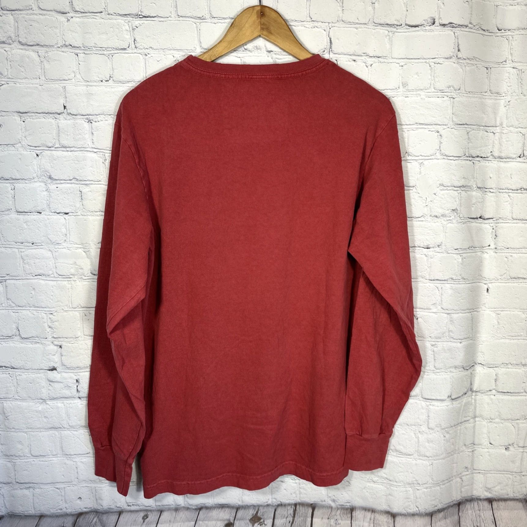 Vintage American Giant Mens Medium Red Premium Slub Long Sleeve Crew Tee Top Shirt NWOT Size US M / EU 48-50 / 2 - 6 Thumbnail