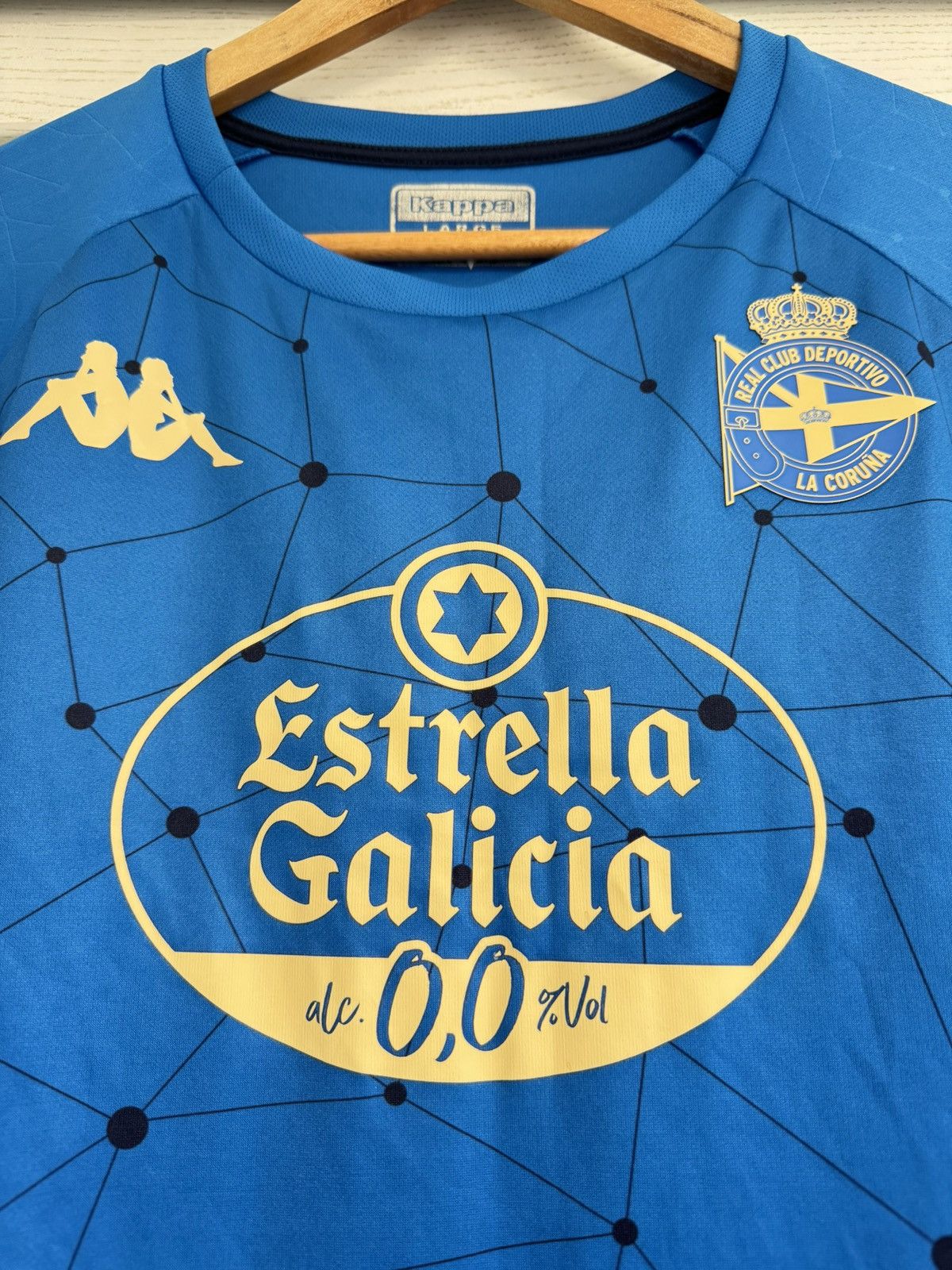 Kappa Deportivo La Coruna 2022-2023 Soccer Jersey Football Shirt Size US L / EU 52-54 / 3 - 9 Thumbnail
