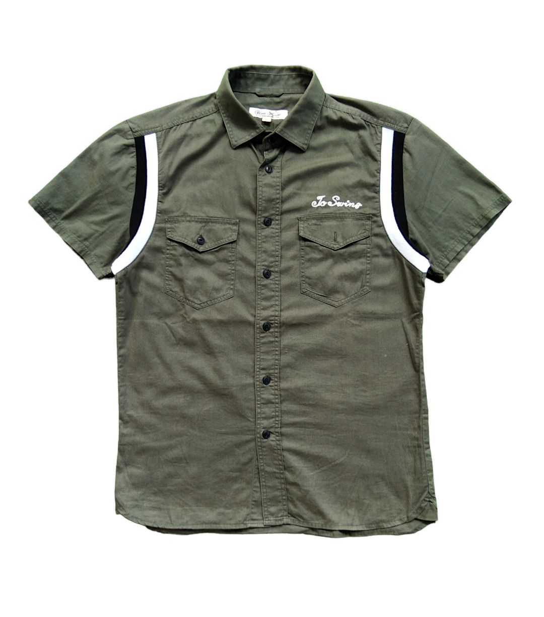 Japanese Brand × Vintage VTG 00s Glove House Work Shirt Short Sleeve Fly Button Size US L / EU 52-54 / 3 - 1 Thumbnail