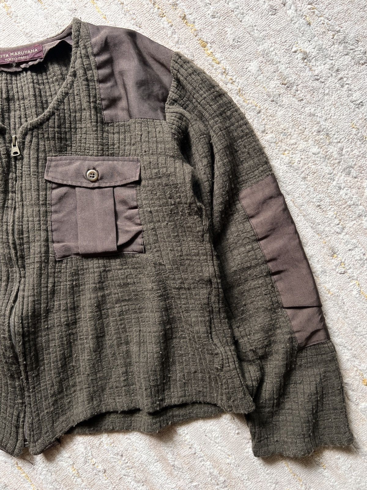 KEITAMARUYAMA Keita Mruyama Laine Wool Double Pocket Military Style Jacket Size US M / EU 48-50 / 2 - 14 Thumbnail