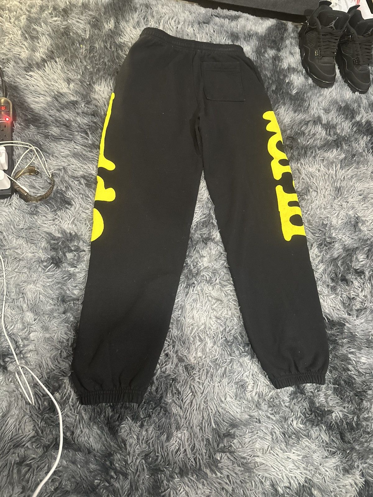 Sp5der Sp5der Beluga Sweatpants Black/Yellow Size US 32 / EU 48 - 4 Thumbnail