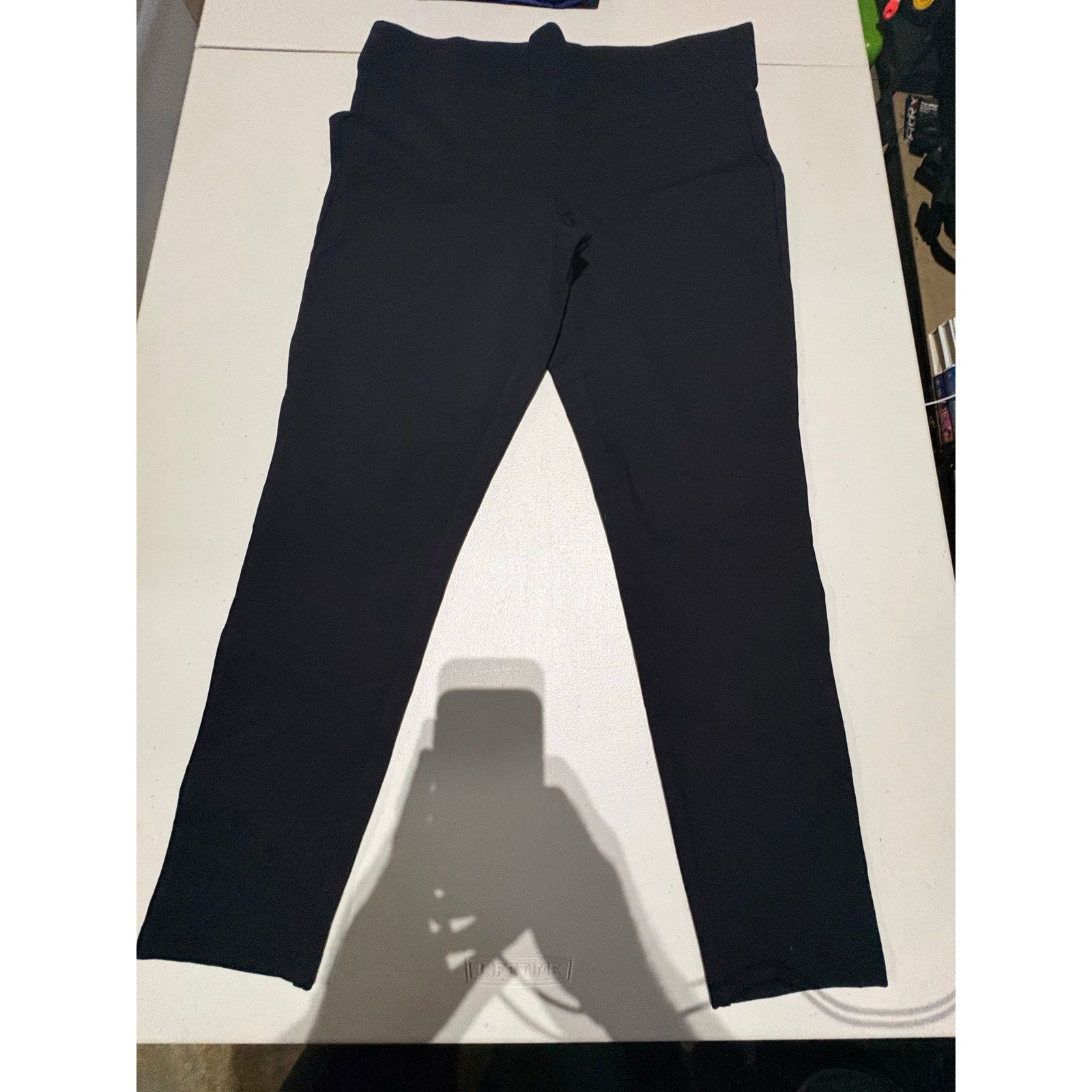 Loft LOFT Outlet Black Leggings Women’s L Petite Mid Rise Pants Size 36" / US 14 / IT 50 - 2 Thumbnail