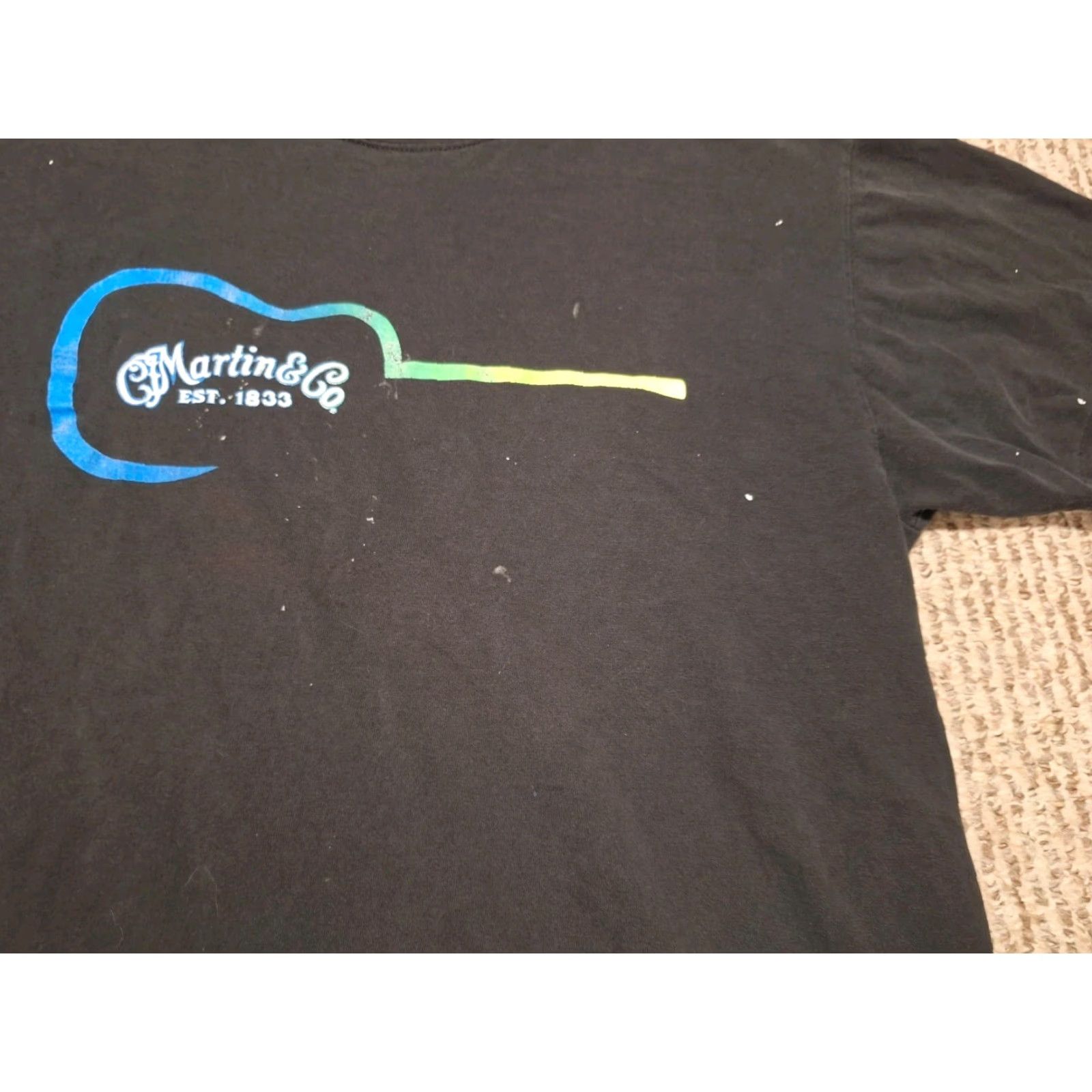 Hanes VINTAGE Hanes Beefy-T T-Shirt Band Tour 90s Guitar Faded Distressed Short Sleeve Crew Neck Men L Black 1990s 90s Music Size US L / EU 52-54 / 3 - 3 Thumbnail