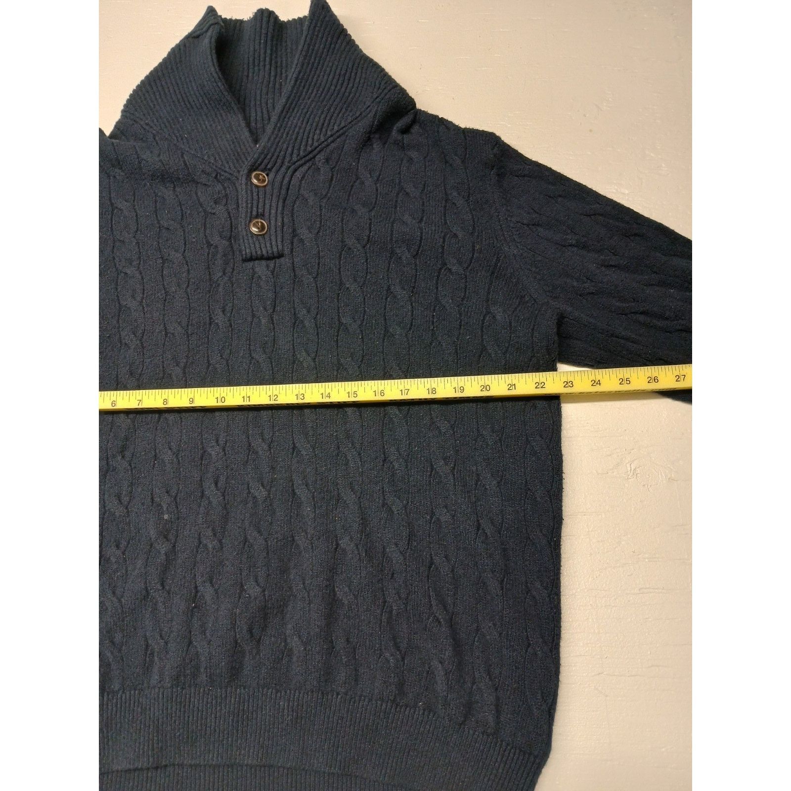 Tommy Hilfiger Tommy Hilfiger (XL) Lux Cotton Blue Zip Pull Over Sweatshirt Size US XL / EU 56 / 4 - 3 Thumbnail
