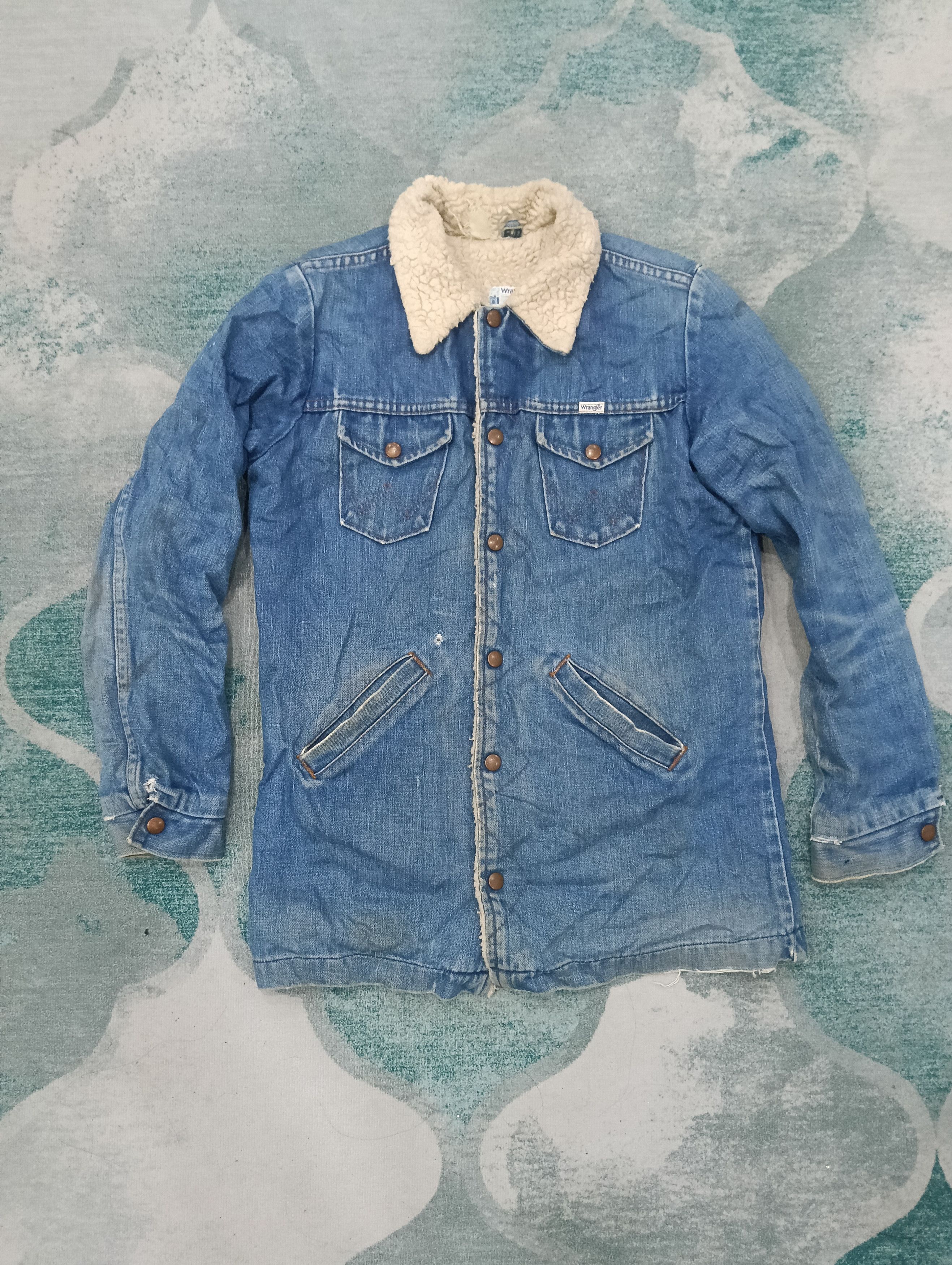 Vintage × Wrangler Vintage Wrangler Sherpa Jacket Size L / US 10 / IT 46 - 1 Thumbnail