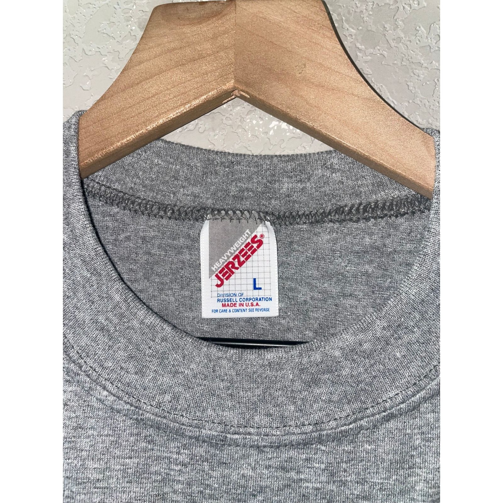 Jerzees Vintage Alaska Shirt Bear Gray Graphic Tee VTG 1990s 90s L Size US L / EU 52-54 / 3 - 7 Thumbnail