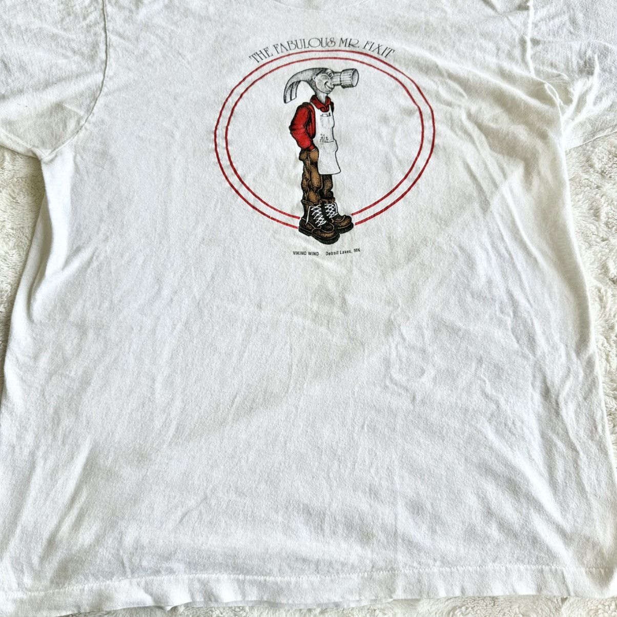 Fruit Of The Loom Vintage Fabulous Mr Fix It Shirt Tee Men XL Detroit Michigan Size US XL / EU 56 / 4 - 5 Thumbnail