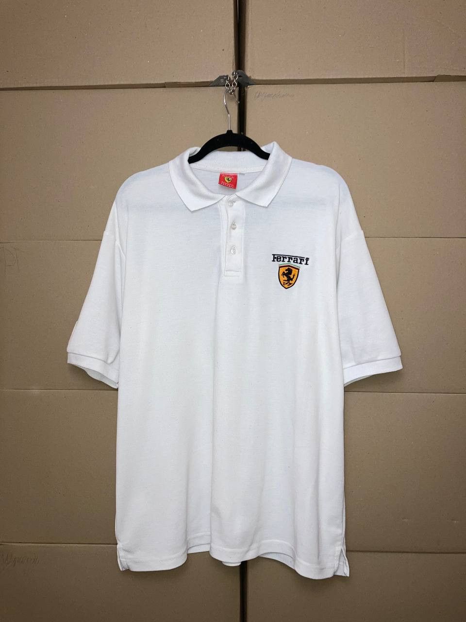 Ferrari VINTAGE FERRARI POLO SHIRT SHELL RACING FORMULA 1 Y2K SKATE Size US XXL / EU 58 / 5 - 1 Thumbnail
