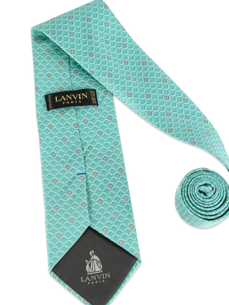 Lanvin LANVIN PARIS Silk tie with pattern Size ONE SIZE - 2 Thumbnail