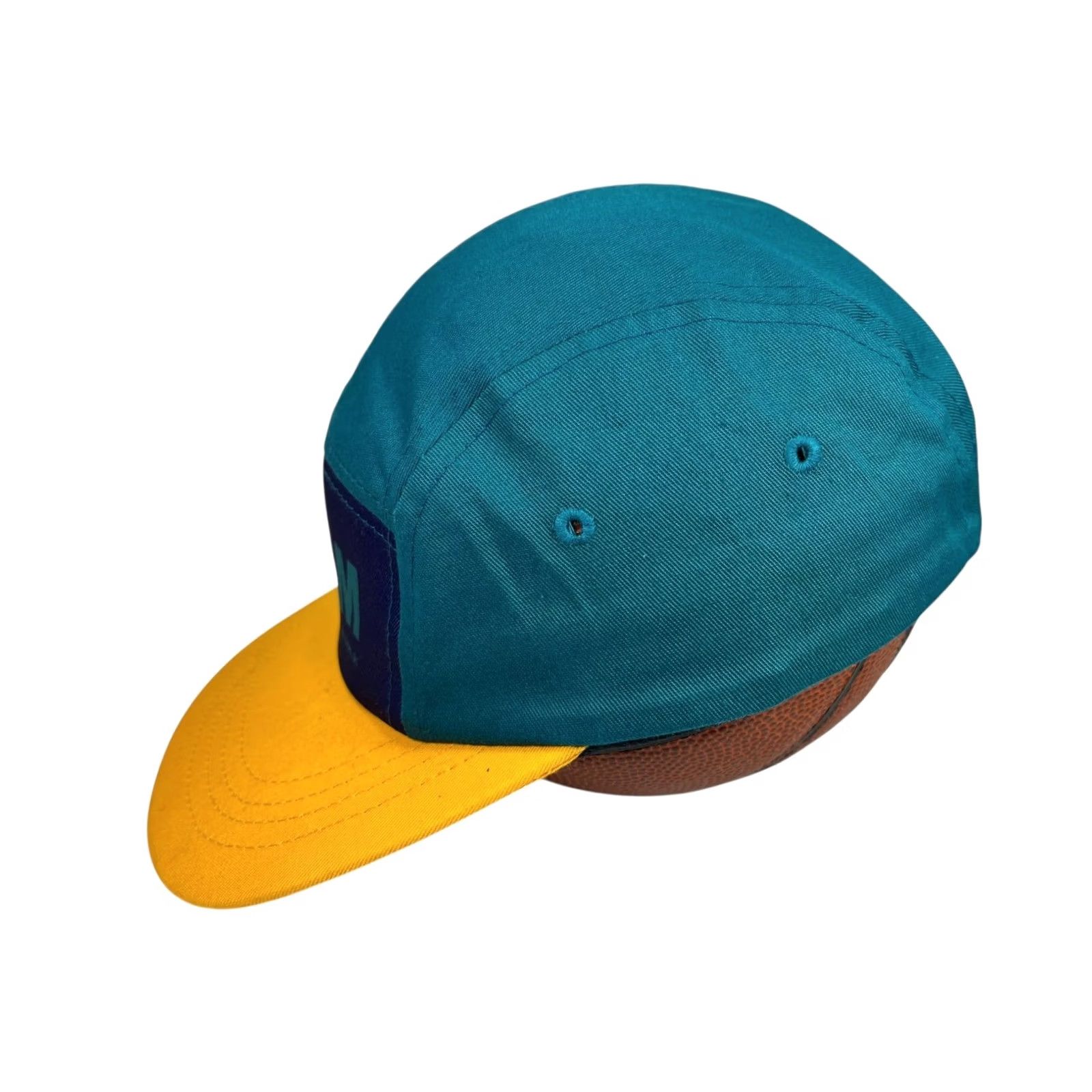 Vintage AMBLER ROAM BRITISH COLUMBIA 5-PANEL Hike Baseball Hat Teal/Yellow CANADA-MADE Size ONE SIZE - 2 Thumbnail