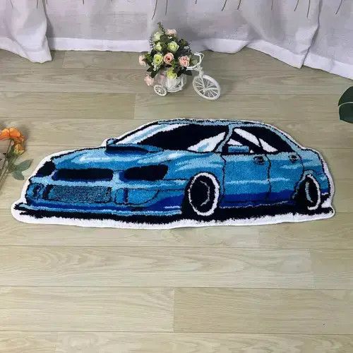 VIBE ⚡️Carpet Rug y2k rare race car drift jdm subaru impreza Size ONE SIZE - 4 Thumbnail