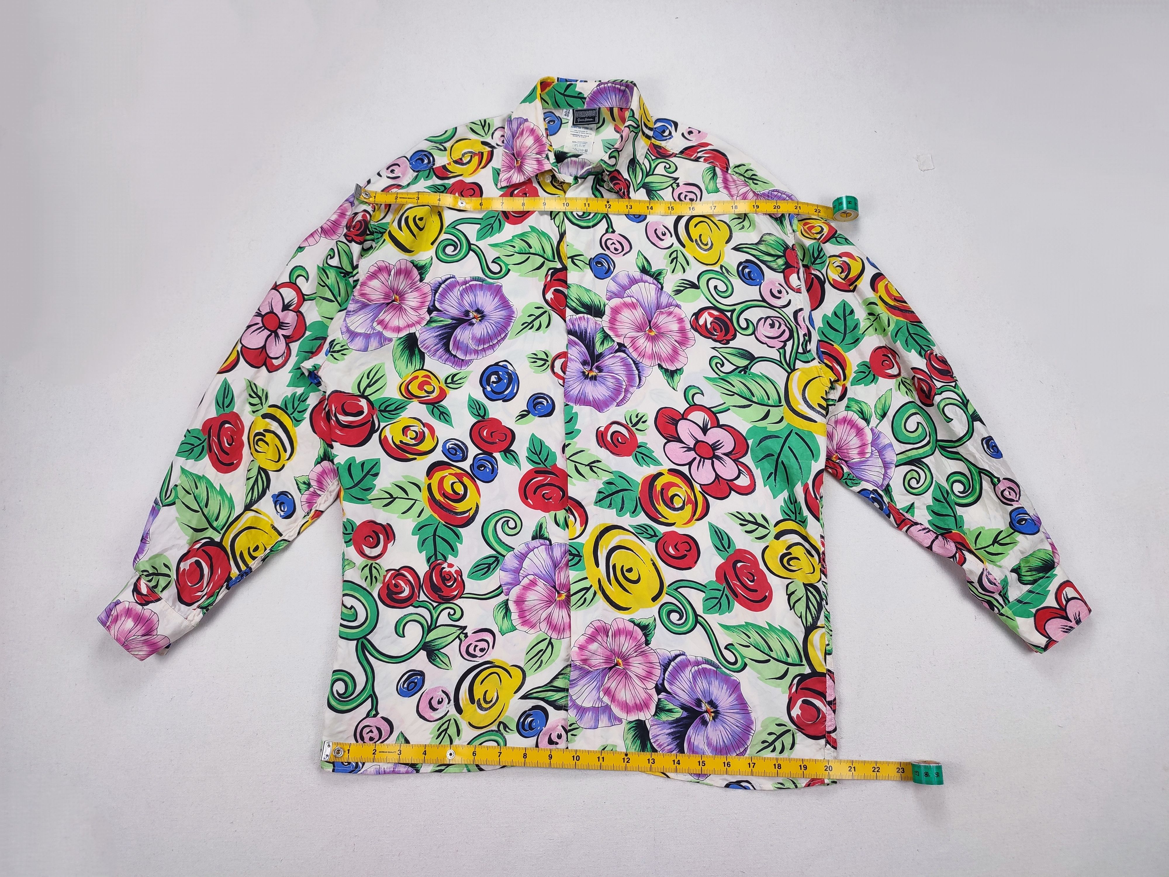 Versace Gianni Versace All Over Print Floral Rayon Shirt Size US M / EU 48-50 / 2 - 5 Thumbnail