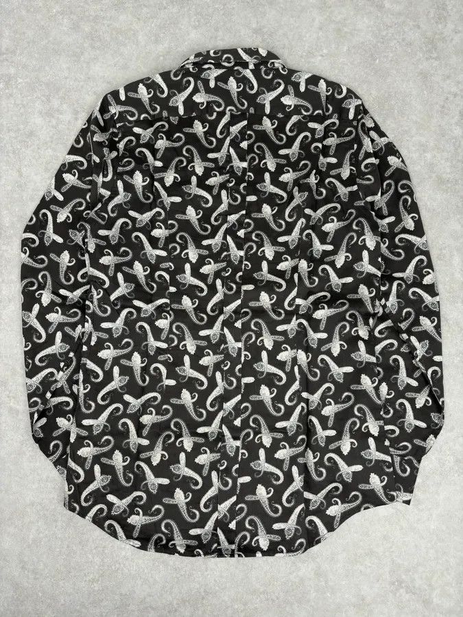Dolce & Gabbana 2010s Dolce & Gabbana Brown Paisley Shirt Size US L / EU 52-54 / 3 - 5 Thumbnail