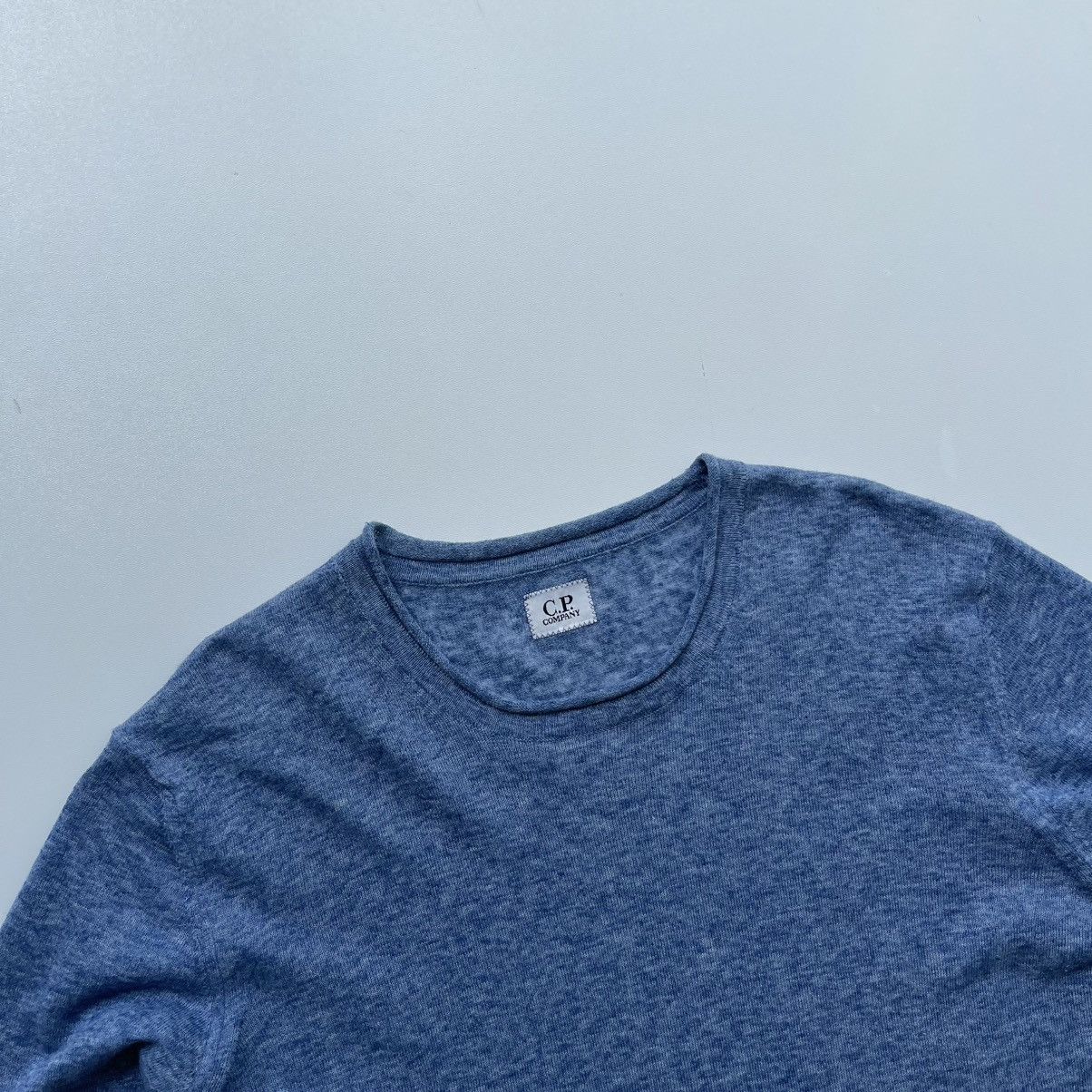 C.P. Company C.P. Company Linen/Polyester Knit Jumper Sweater Blue Size US M / EU 48-50 / 2 - 2 Thumbnail