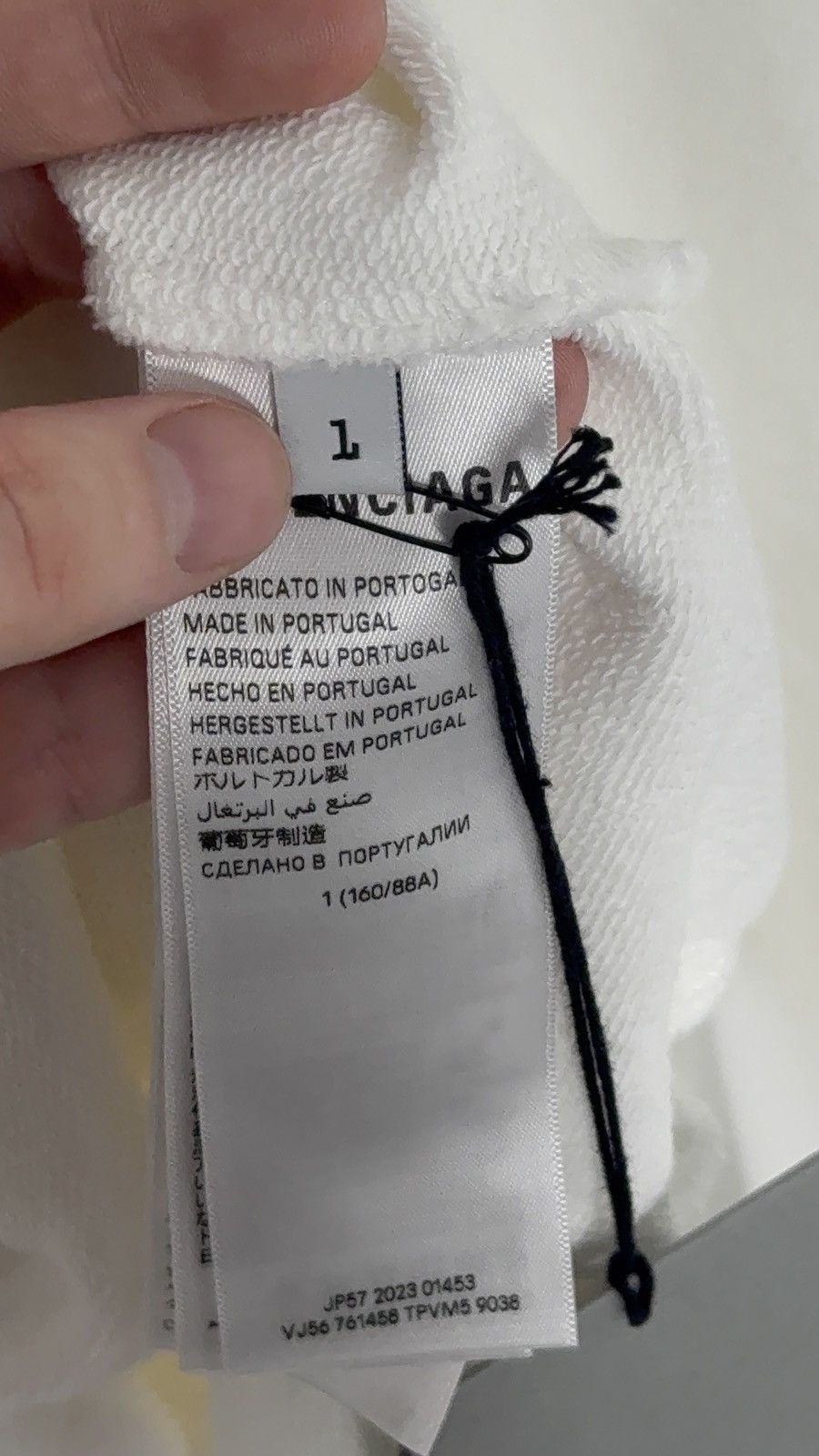 Balenciaga ✅ BALENCIAGA AUTHENTIC SPORTS APPAREL White hoodie Size US XS / EU 42 / 0 - 8 Thumbnail