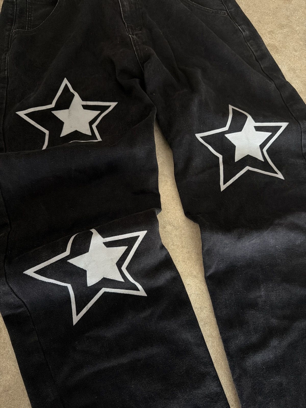 Shein Demin Jeans with stars Size US 36 / EU 52 - 3 Thumbnail