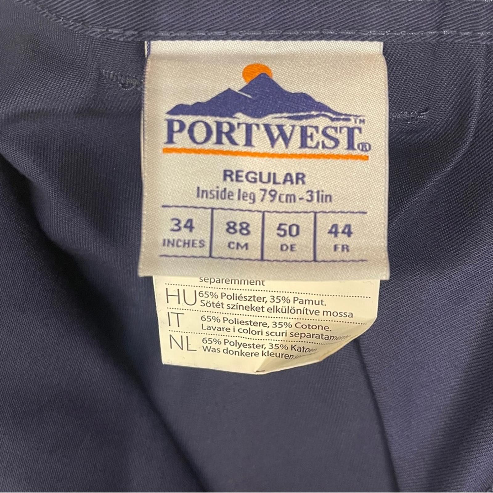 Other PORTWEST Men's Navy Cargo Work Pants - Size 32,34,36 & 38 Size US 34 / EU 50 - 5 Thumbnail