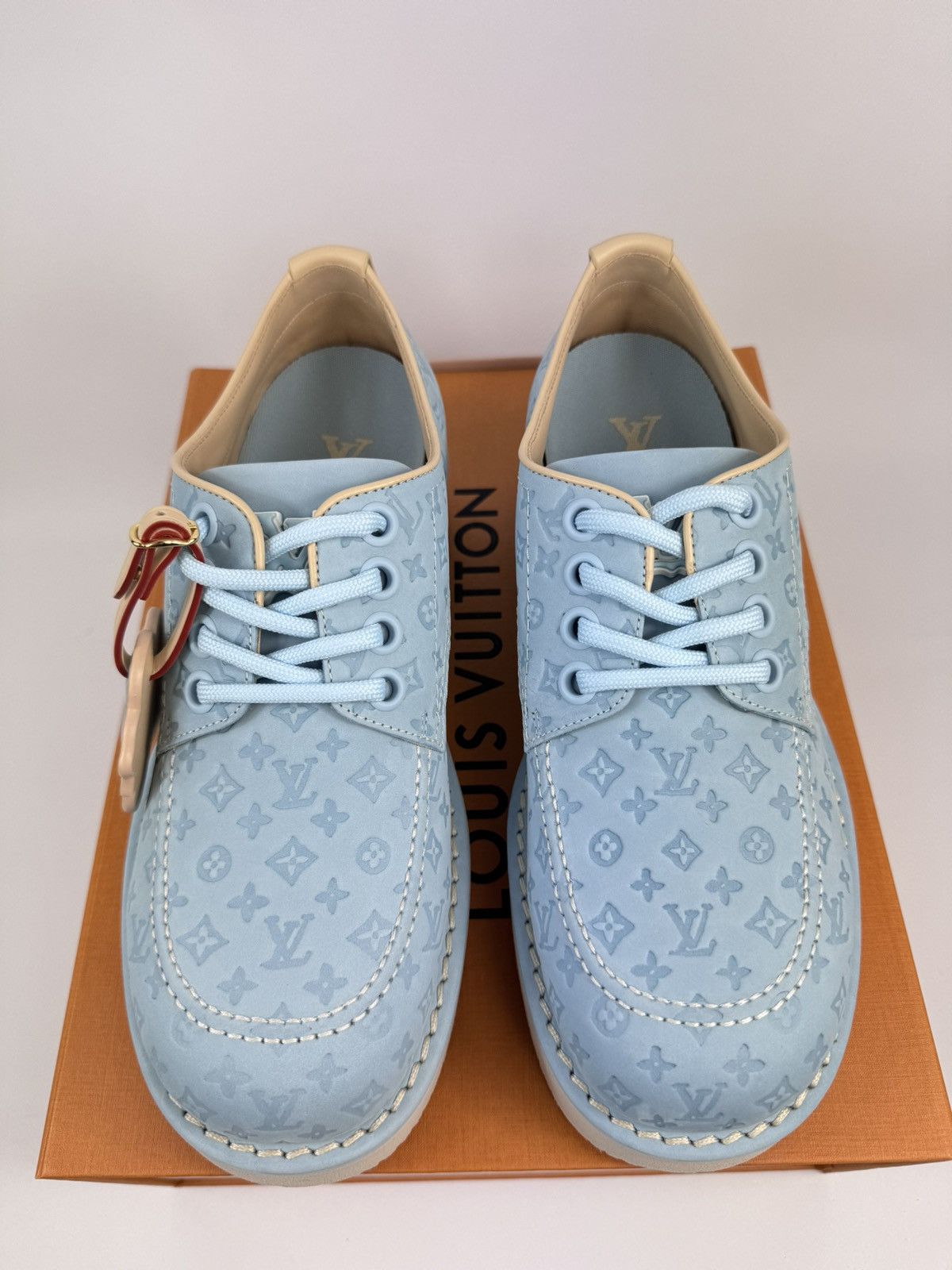 Louis Vuitton LV x TYLER THE CREATOR WAVES DERBIES 1ACWEA RARE Size US 8 / EU 41 - 2 Thumbnail