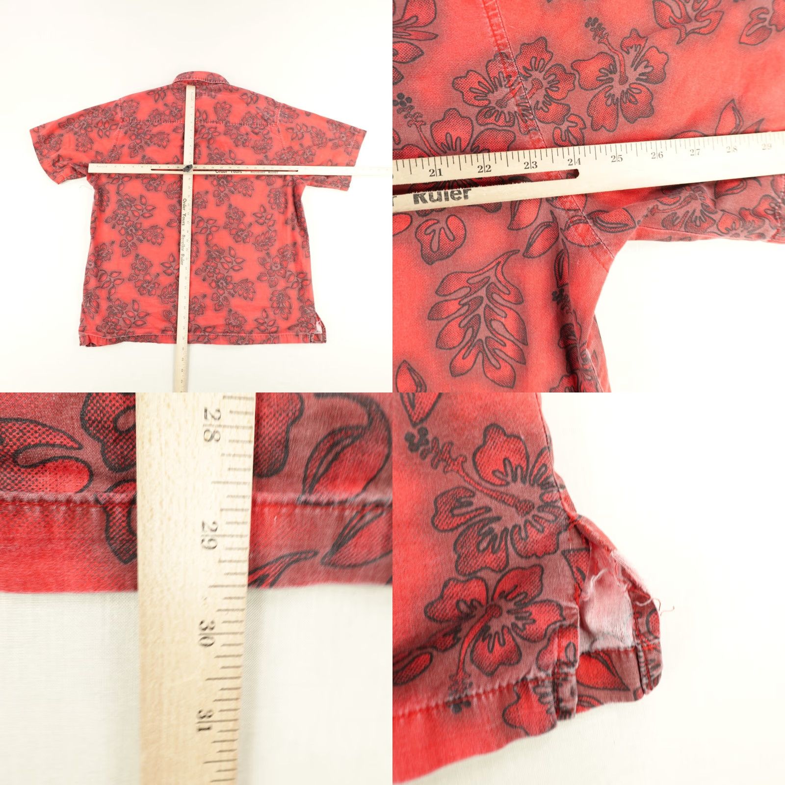 O'Neill VINTAGE O'Neill Shirt XL Red Floral Hawaiian Button Up 90s Beach Tropical Mens Size US XL / EU 56 / 4 - 8 Thumbnail