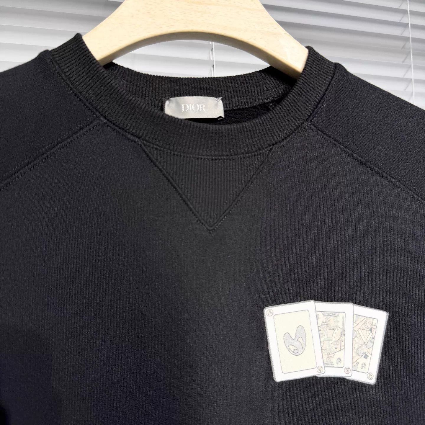 Dior DIOR x Kenny Scharf Poker Card Logo Sweatshirt Black XS Size US XS / EU 42 / 0 - 3 Thumbnail
