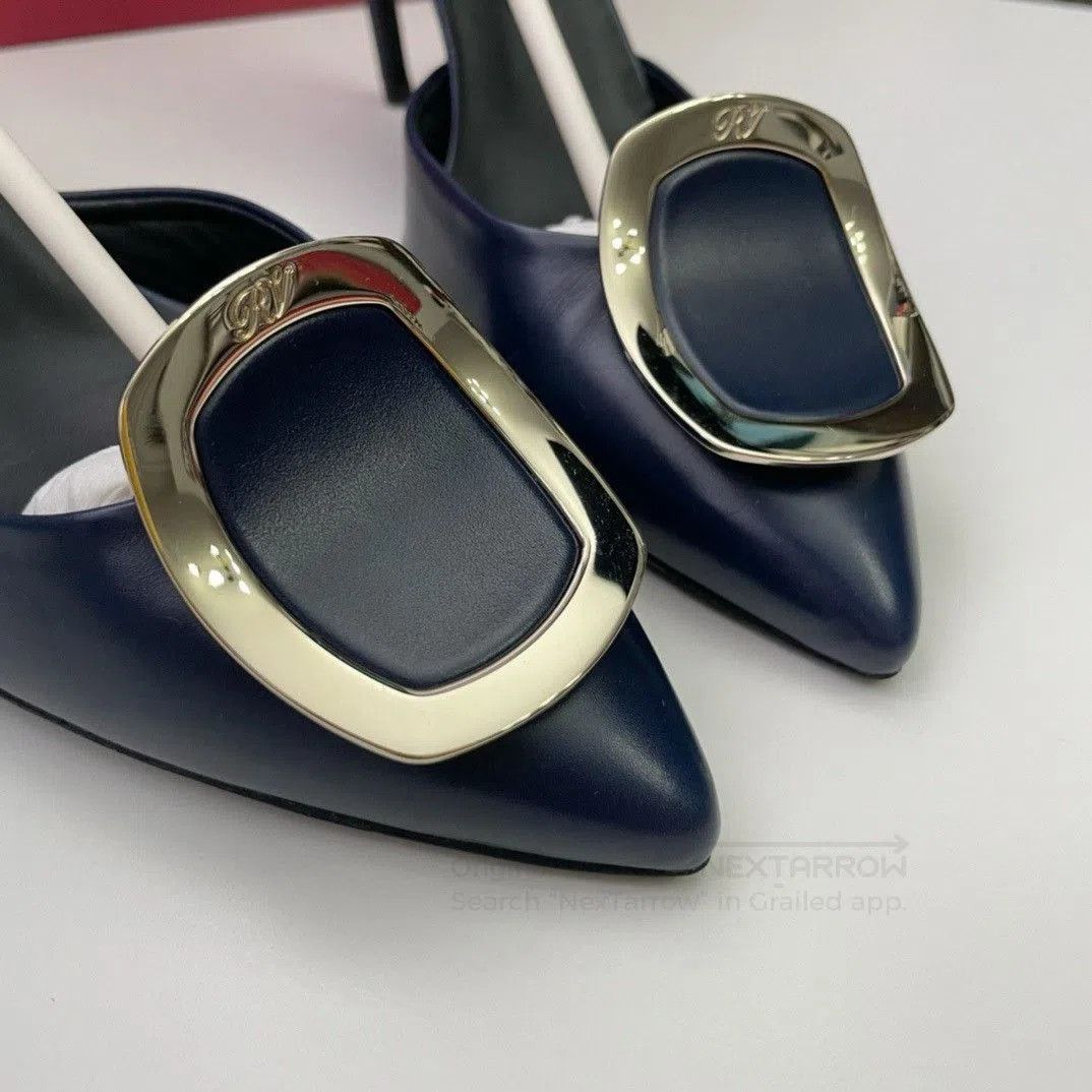 Roger Vivier Roger Vivier Classic Square Buckle Heels. Size US 7.5 / IT 37.5 - 2 Thumbnail
