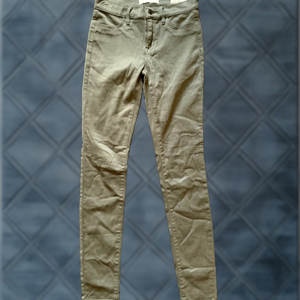 Pacsun VINTAGE PacSun Super High Rise Jegging Jeans Womens Size 23 Green Olive Design Logo 90s Womens Jeans Size 40" / US 18 - 1 Thumbnail