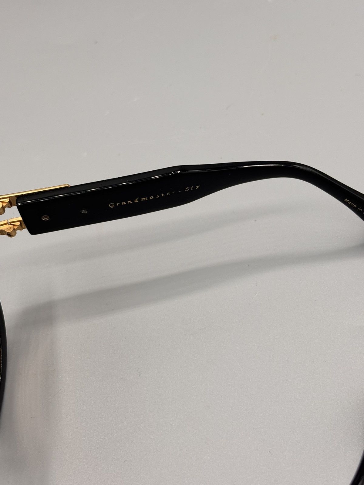 Dita DITA Grandmaster Six Black Gold Sunglasses Luxury Aviator Size ONE SIZE - 8 Thumbnail
