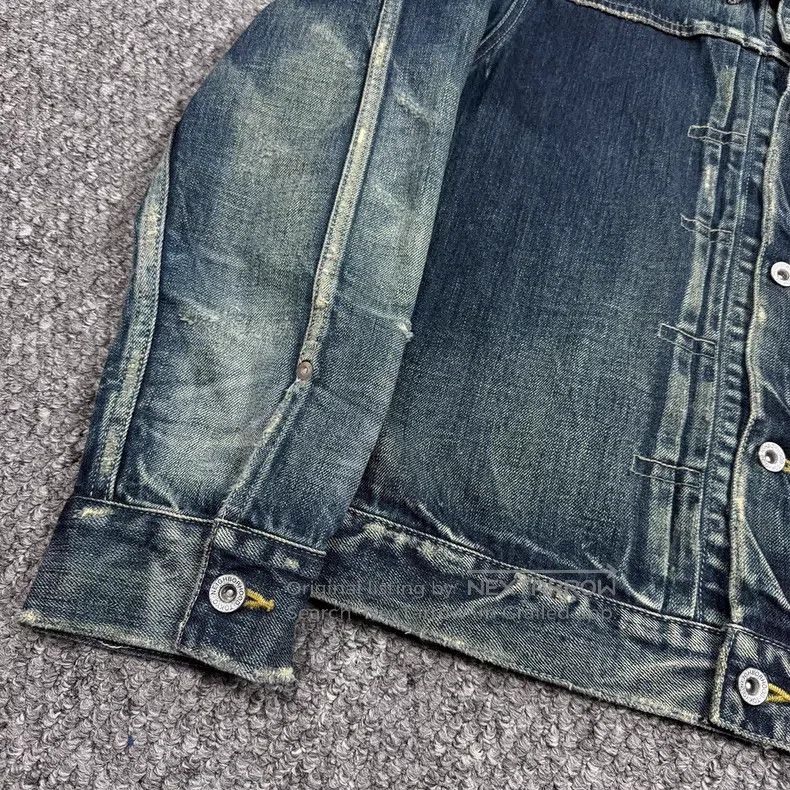 Neighborhood Neighborhood Single Pocket Destroyed Washed Denim Jacket Size US M / EU 48-50 / 2 - 5 Thumbnail