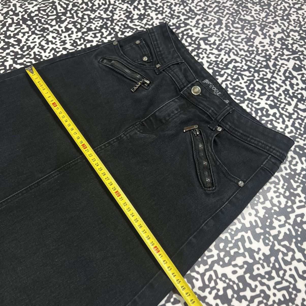 Japanese Brand Vintage Y2K Japanese Style Flared Sexy Denim Maxi Skirt Size 28" / US 6 / IT 42 - 17 Thumbnail