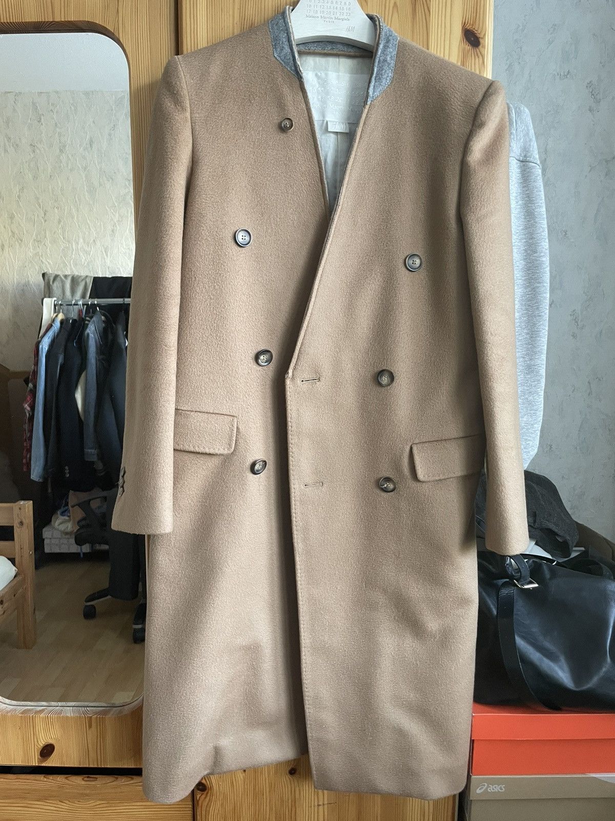 H M Maison Margiela Maison Margiela x H M Camel Coat Grailed