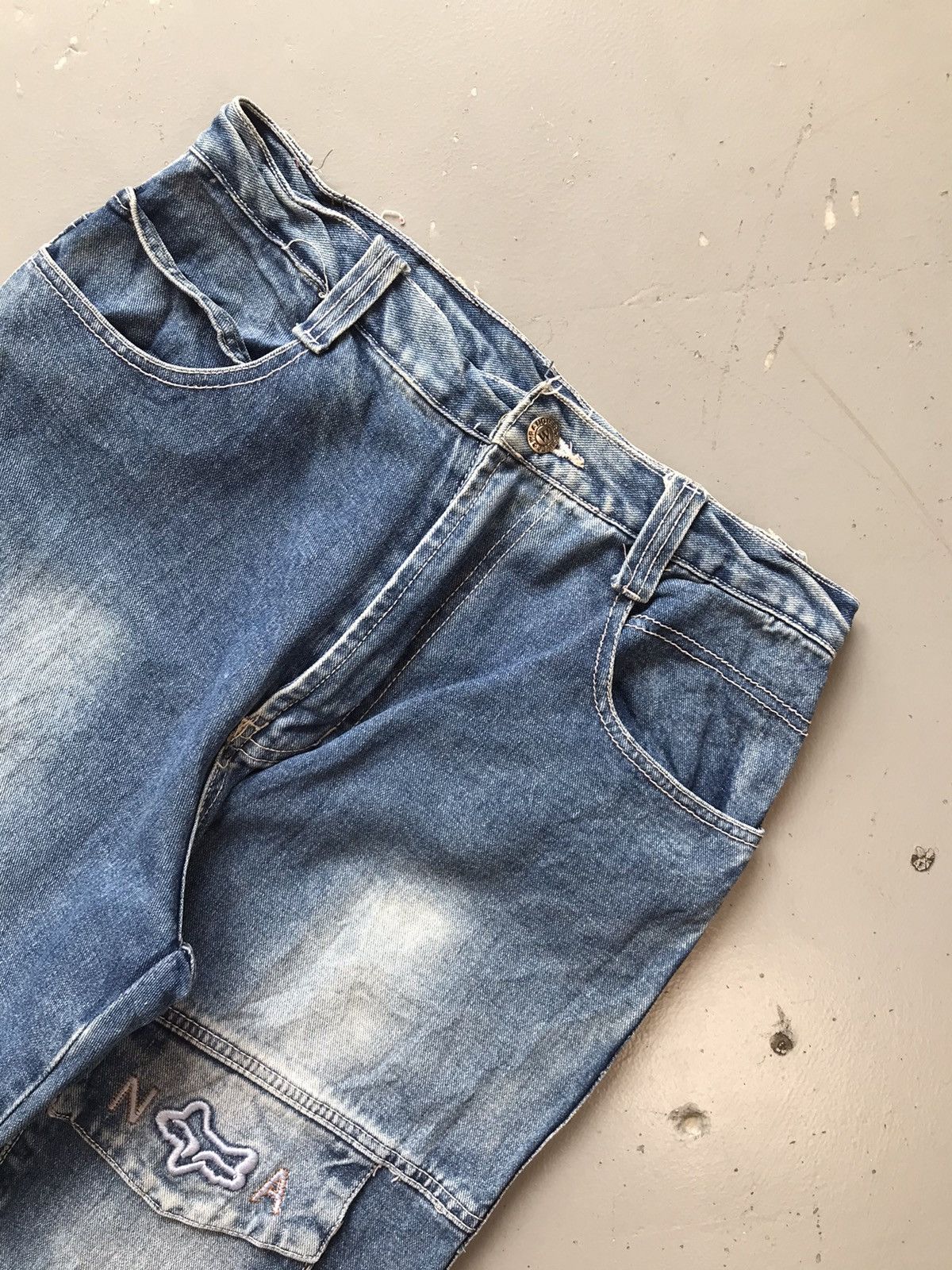 Vintage × Wrangler Vintage wrangler big pocket embroidered cargo denim Size US 30 / EU 46 - 6 Thumbnail