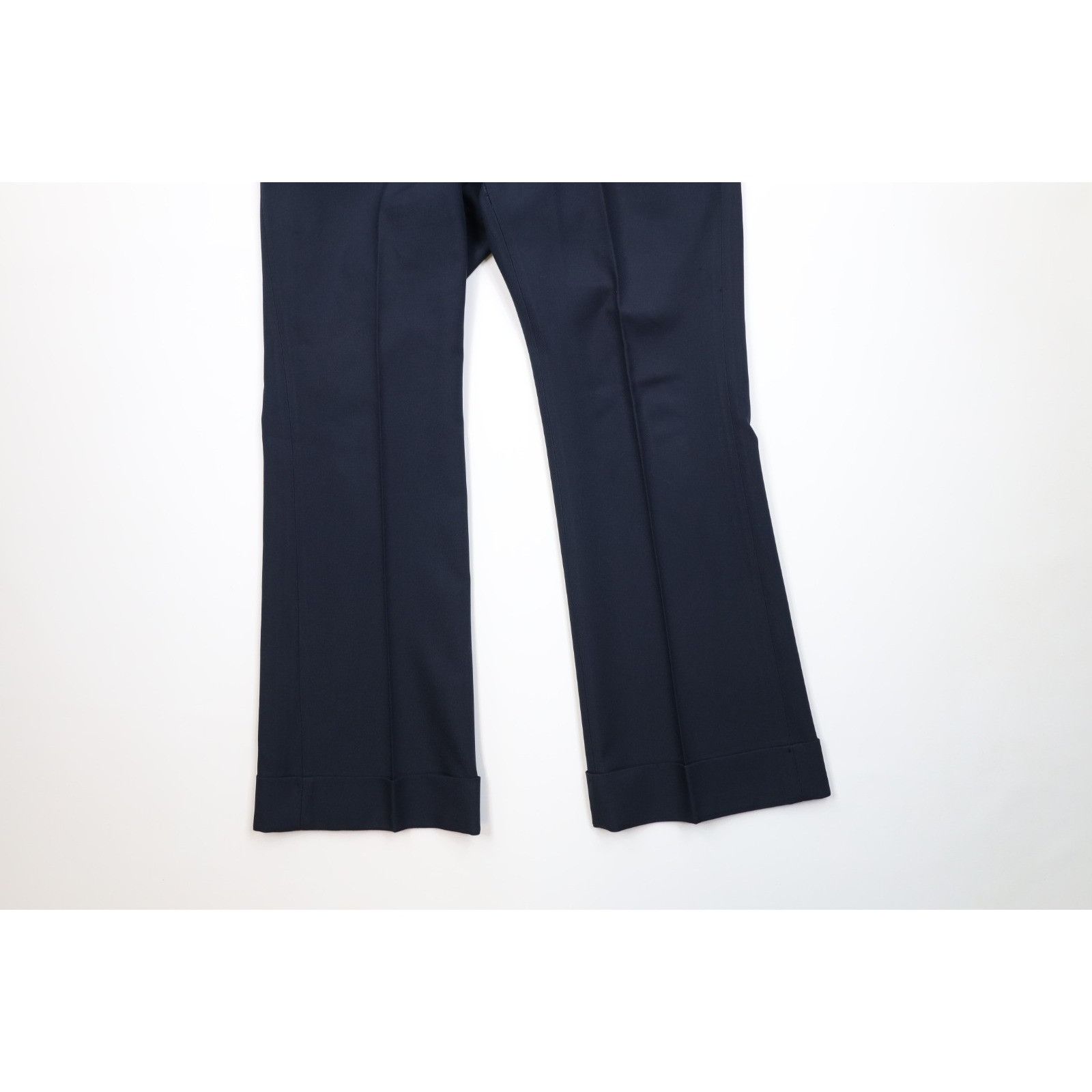 Vintage Vintage 70s Distressed 3 Piece Knit Suit Bell Bottoms Size 42R - 16 Thumbnail