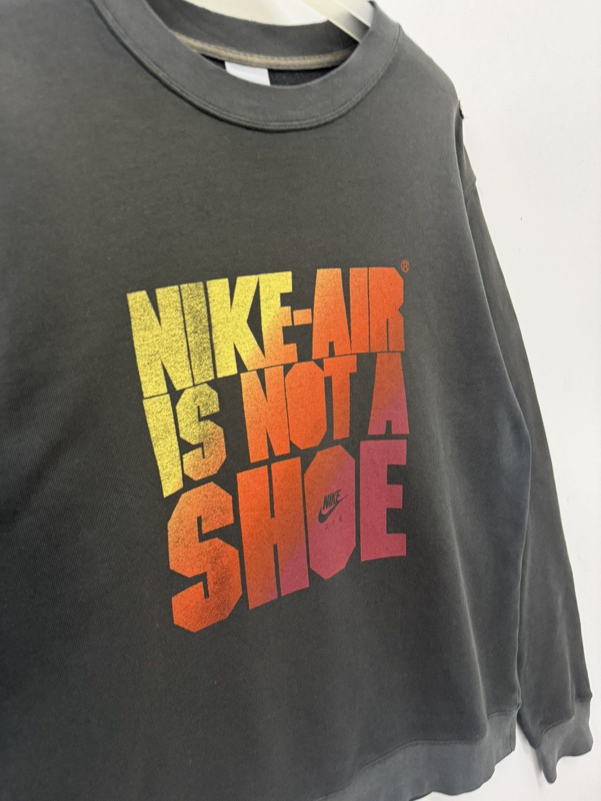 Nike 🔥 Nike Black Faded Distressed Sweatshirt - L Size US L / EU 52-54 / 3 - 4 Thumbnail