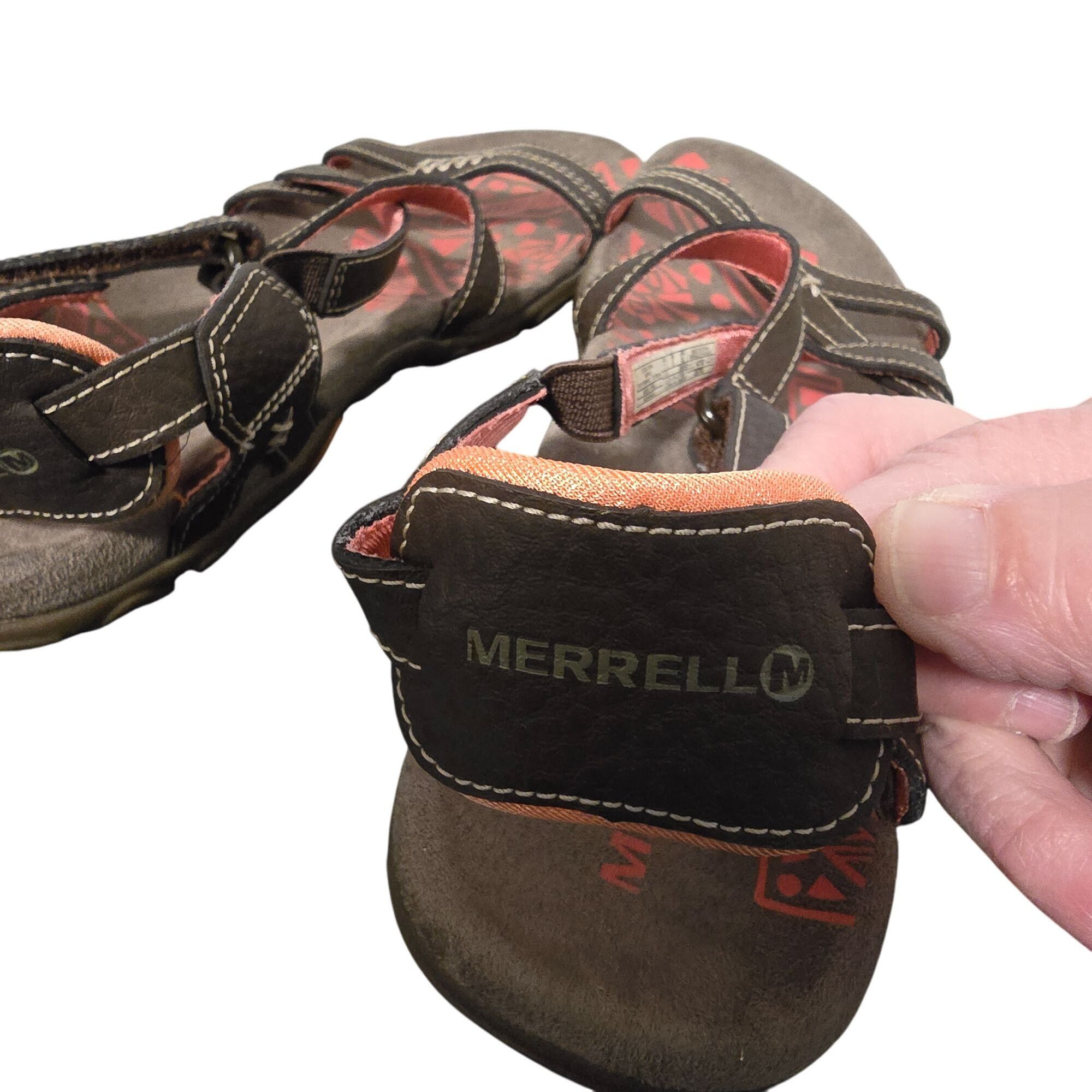 Merrell Merrell Brown Leather Performance Sandals Womens Size 7 Size US 7 / IT 37 - 4 Thumbnail
