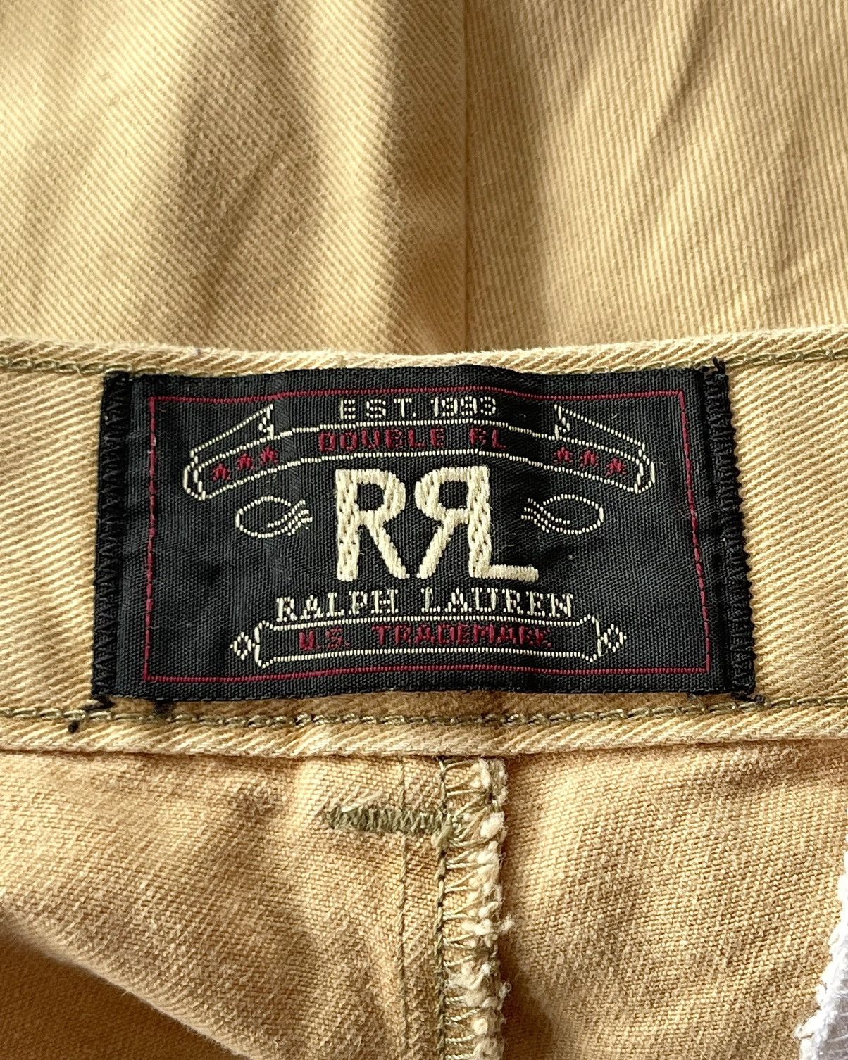 RRL Ralph Lauren 90s RRL Khaki Chino Wide Leg Fit Size US 30 / EU 46 - 6 Thumbnail