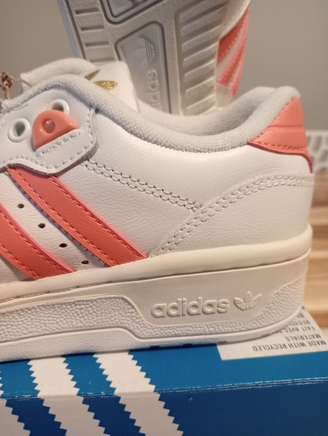 Adidas WMNS Adidas Rivalry Low White Coral Fusion Size US 5.5 / IT 35.5 - 3 Thumbnail