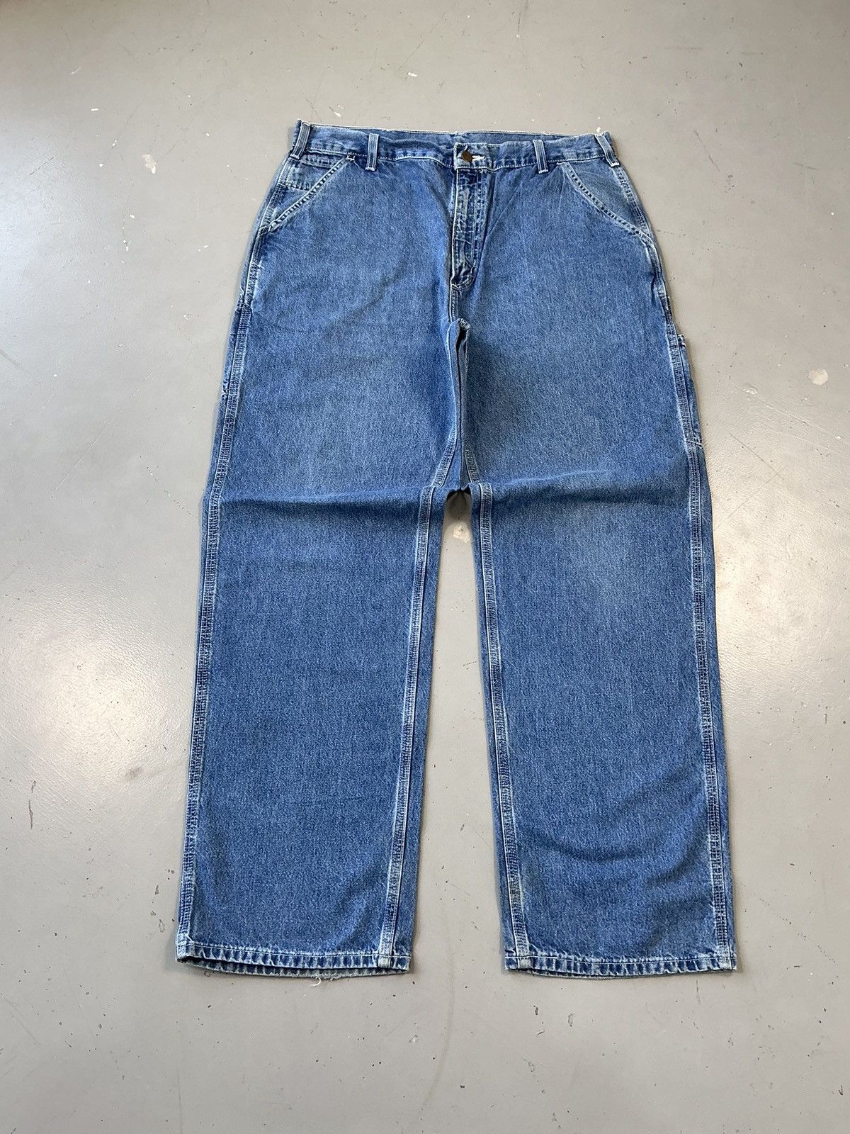 Carhartt × Vintage Vintage Carhartt B13 DST carpenter denim Size US 36 / EU 52 - 1 Thumbnail