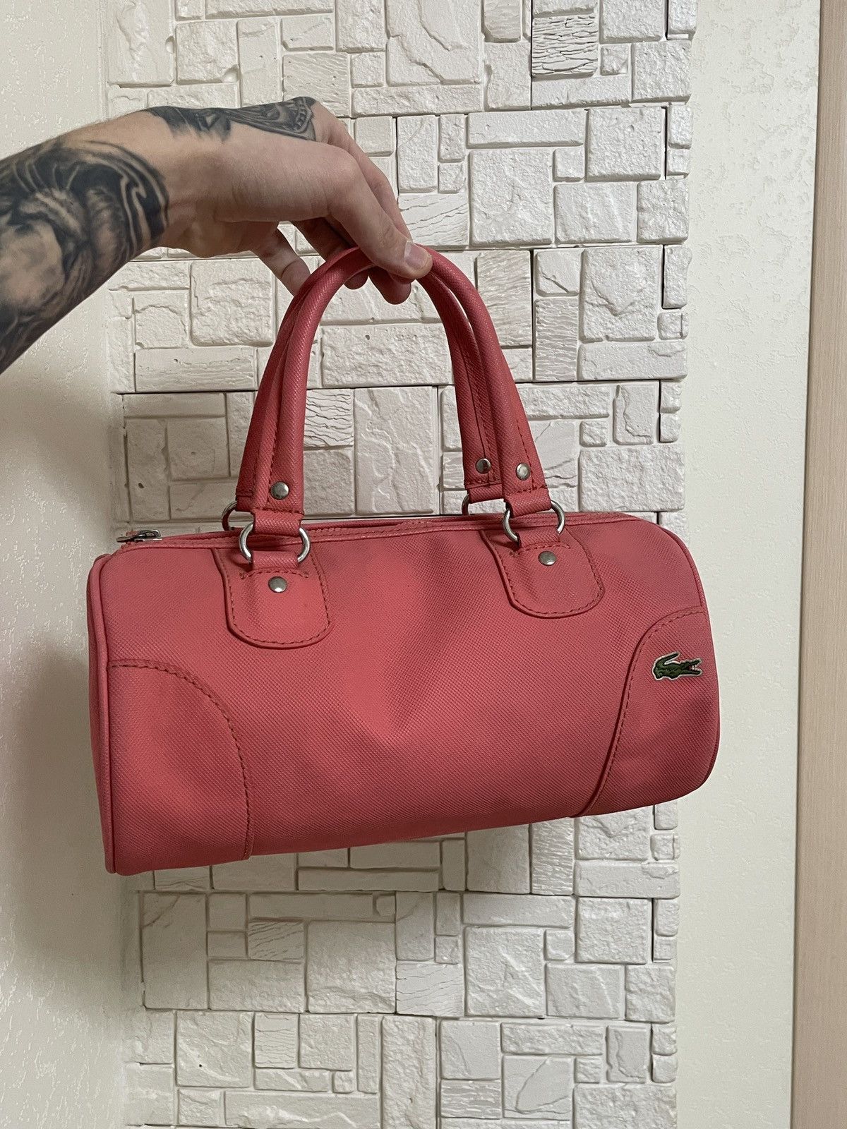 Lacoste Lacoste Women’s Handbag Bowling Pink Bag Size ONE SIZE - 1 Thumbnail