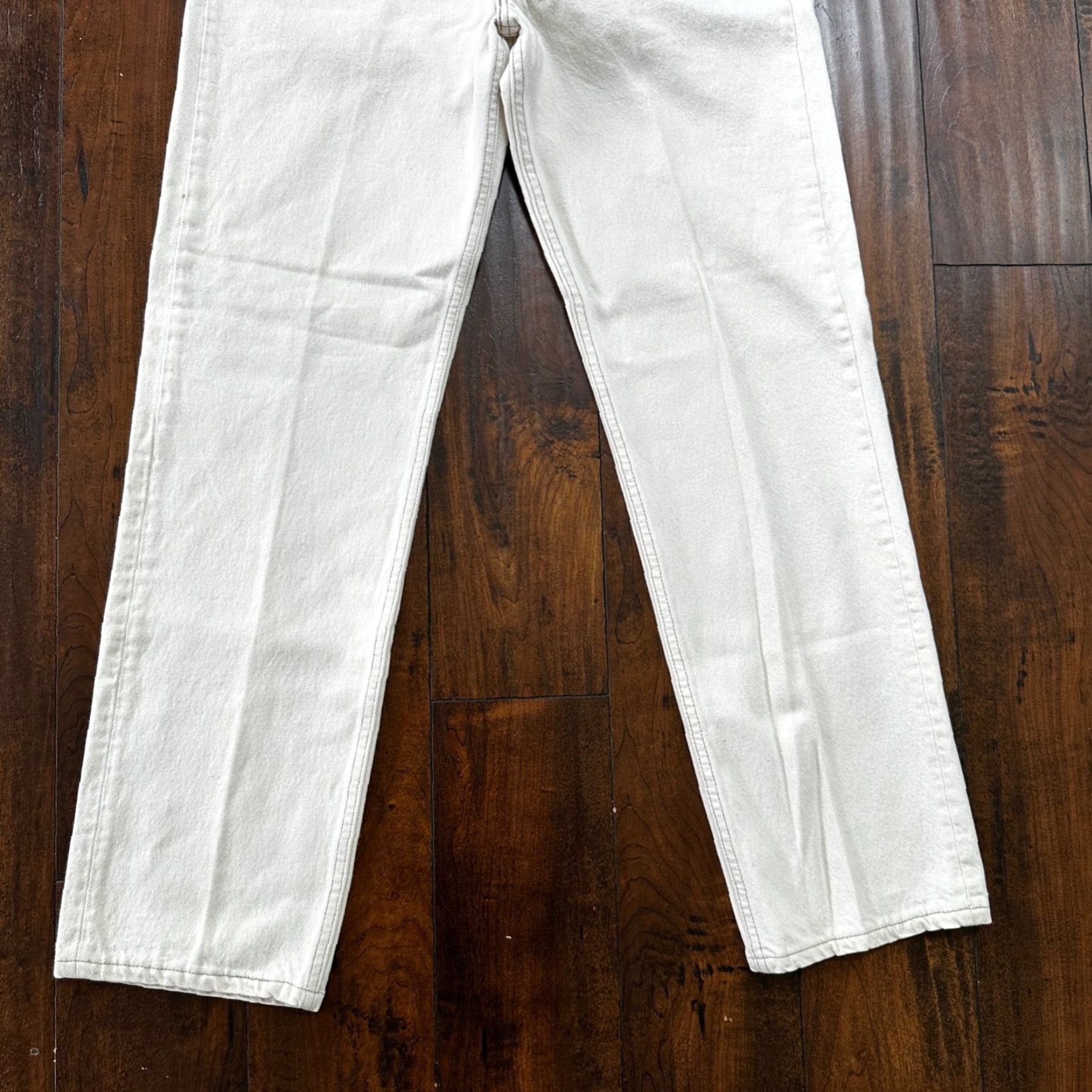 Levi's VINTAGE Levi's 501 Jeans Straight Men 36x32 White Denim Cotton Button Fly 90s USA Tag XX Act 32x31 Size US 36 / EU 52 - 3 Thumbnail